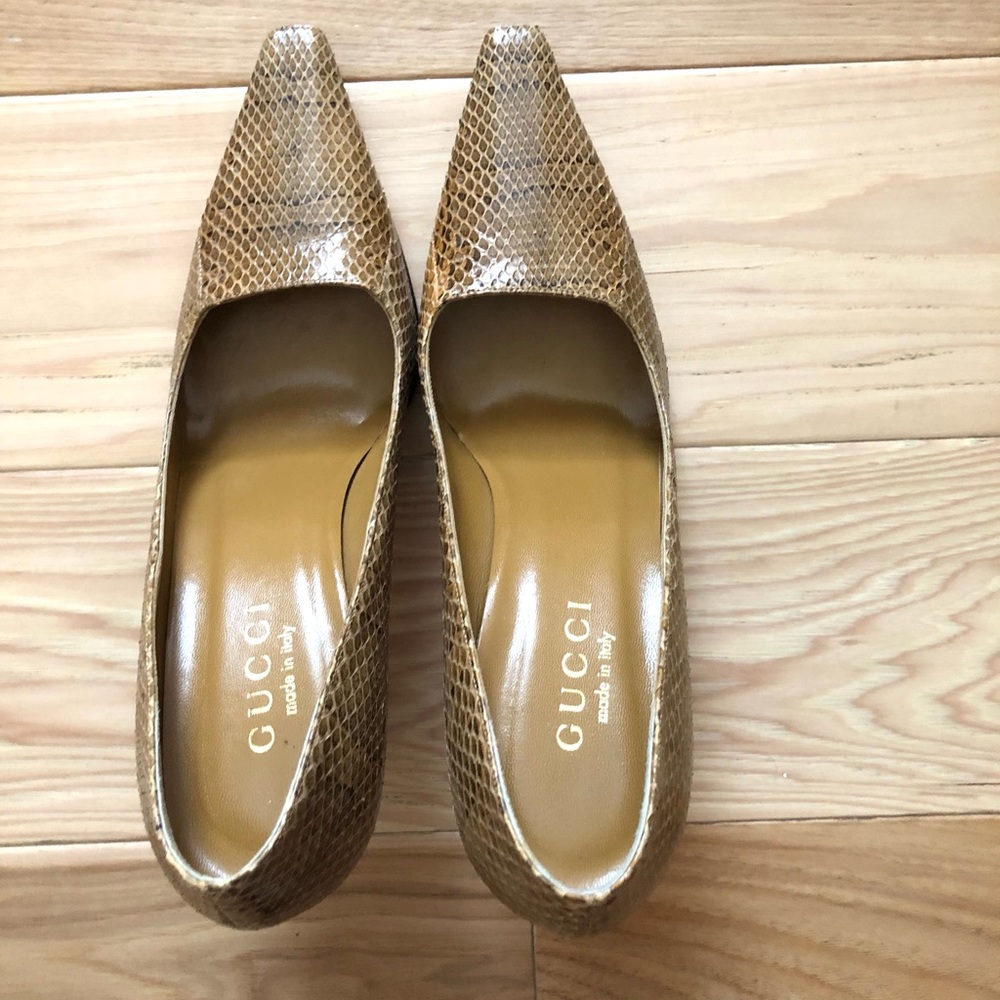 Gucci Snakeskin leather Heels